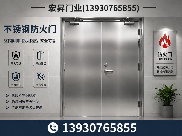 东光县不锈钢防火门展示图